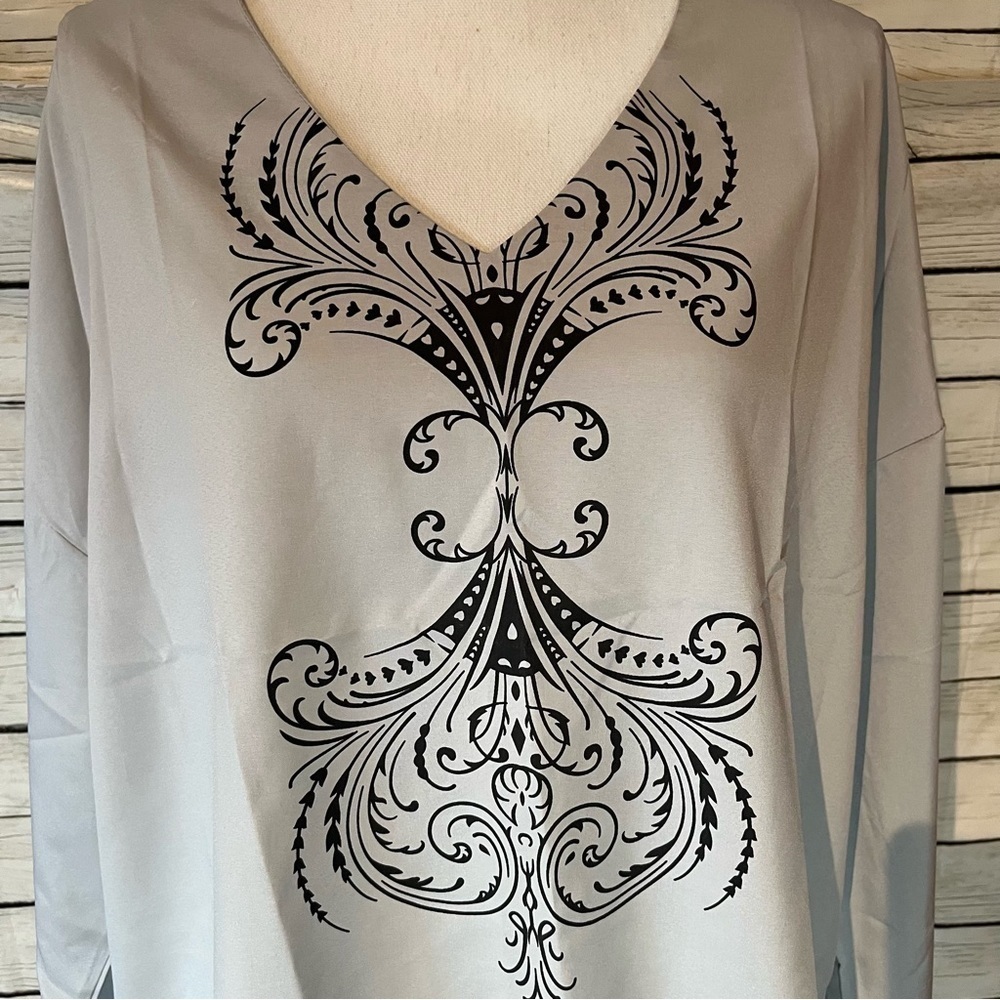 Misslook Long Sleeve Silky Top Size XL - Picture 6 of 6